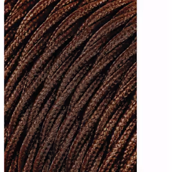 Cavo tessile intrecciato 2x0,75mm c-20 seta marrone 5mCavo tessile intrecciato 2x0,75mm c-20 seta marrone 5mts . Con 3 anni d ...