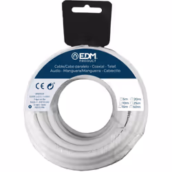 Cavo bobina audio parallelo 2x1,10mt bianchi da 5mm. . . . Indice di protezione IP : IP20 Colore : Bianco Certificazione : QU ...