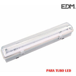 Striscia impermeabile per 1 tubo led 9w (eq 1x18w) 65cm ip44 EDM