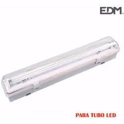 Striscia impermeabile per 1 tubo led 18w (eq 1x36w) 123cm ip44 tubo non incluso ip44 - edm