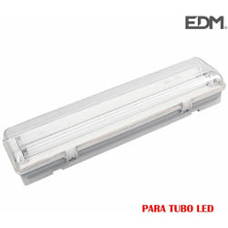 EDM - Striscia impermeabile per 2 tubi led da 22w (eq 2x58w) 155cm ip44