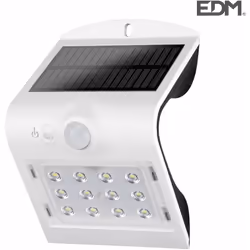 Lampada da parete solare 1,5w 220lm ricaricabile. tempo di ricarica 5-6h sensore di presenza (2-6m) doppia illuminazione: ant ...