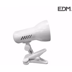 Pinza bianca rinforzata modello galaxy edm e27 220-240v 50hz 60w misure: 14x9cm lampadina non inclusa