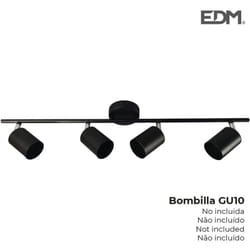 Ciabatta elettrica a 4 elementi nera gu-10 EDM