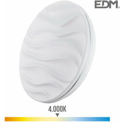 EDM - Lampada a parete super led a montaggio superficiale 12w 1160lm 4000k ø27x6cm modello desert