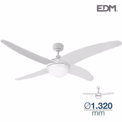 Ventilatore da soffitto modello caspio bianco potenza: 60w pale: ø132cm 3 velocità. con telecomando. flusso d'aria: 7218m³/h ...