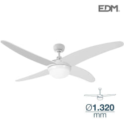 Ventilatore da soffitto Caspian white potenza: 60w pale: ø132cm con telecomando EDM