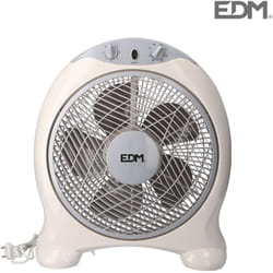 EDM - Ventilatore box ventilatore bianco/grigio potenza: 45w pale: ø30,5cm 38,5x13x46cm