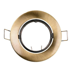 Anello alogeno metallico. oscillante. vecchio colore oro. ø8.4cm ed