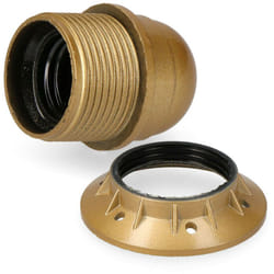Presa a lampada semi-file e-27 dore + lavabile (retrattile)