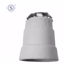 Portalampada in porcellana e40 (filettatura goliat - 16a - 250v) solera