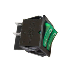 EDM - Doppio interruttore 15a 250v verde