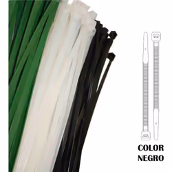 Morsetti di plastica riutilizzabili nero 250x4,8mm (sachet 100 u.) nylon di alta qualità. . . . PS_brand:EDM Indice di protez ...