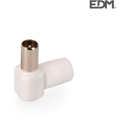 EDM - Spina tv maschio angolata retrattile da 9,5 mm