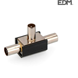 EDM - Raccordo connettore 1 maschio + 2 femmine nere retrattili