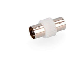 EDM - Connettore femmina femmina 9,5 mm Connessione metallica bianca - Soluzione di connessione compatta