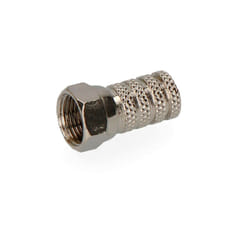 Connettore F maschio metallico per antenna Parabolic - Cromo 6.5 mm - Acciaio inossidabile - Top intervallo EDM