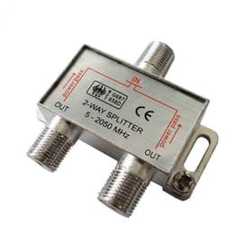 EDM - Separatore retrattile 1 Input 2 uscite - Chrome - 5-2050 MHz - Acciaio inossidabile