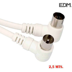 EDM - Studded tv-video 9,5mm 2,5m bianco