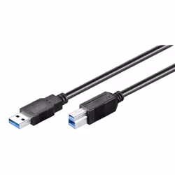 EDM 51264, 1,8 m, USB A, USB B, USB 3.2 Gen 1 (3.1 Gen 1), Nero