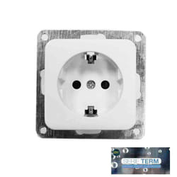 Prise schucko t/tl 16a recessable 'term' EDM sachet blister)