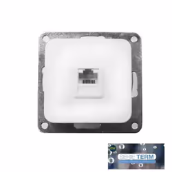 Prise rj45 cat6 encastrable "term" edm (sachet blister) . . . Indice di protezione IP : IP20 Colore : Bianco Altezza : 4 cm C ...