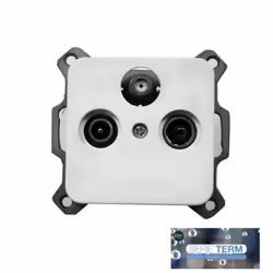 Prise tv+fm+sat encastrable "term" edm (sachet blister) . . . Indice di protezione IP : IP20 Colore : Bianco Certificazione : ...