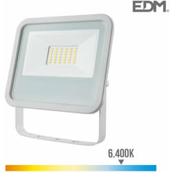 Faretto led 30w 2100lm 6400k luce fredda 15,8x2,9x13,5cm white EDM