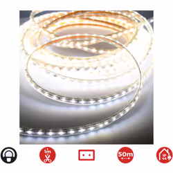 Striscia deled 50m. 60 led/m 4,2w/m bianco freddo 6.400k ip44 edm 220-240v attenzione solo taglio por la marca de las forbici ...