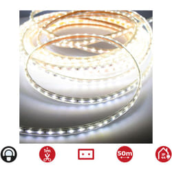 Striscia deled 50m. 12mm spessore 60 led/m 4,2w/m white cool 6.400k ip44 EDM 220-240v (uso interno-esterno)