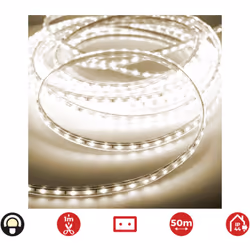 Striscia deled 50m. 60 led/m 4,2w/m bianco caldo 3.200k ip44 edm 220-240v attenzione solo taglio por la marca de las forbici  ...