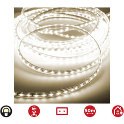 Striscia deled 50m. 60 led/m 4,2w/m white warm 3.200k ip44 EDM 220-240v (uso interno-esterno)