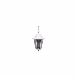 Lampada da soffitto in alluminio e vetro 34xø21,5cm white edm mod. zurich ip44 -1xe27 - 60w lampadina non inclusa