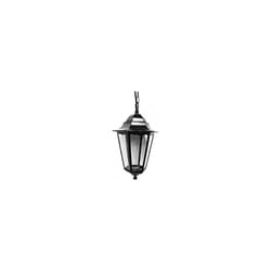 Lanterna a soffitto in alluminio nero 34xø21,5cm edm mod. zurich