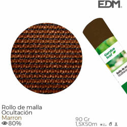 Rotolo di rete di copertura colore marrone 90gr 1,5x50m edm