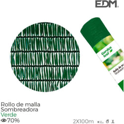 EDM - Rotolo di rete ombreggiante. colore verde 70% 2x100m