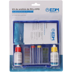 EDM - Kit di prova della piscina Analisi di cloro, pH e alcalinità - Facile controllo dell'acqua