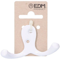 EDM - Doppio gancio in alluminio bianco
