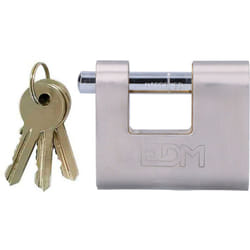 EDM - Lucchetto in ottone rinforzato ad alta sicurezza 50,5x48,5x20mm blister