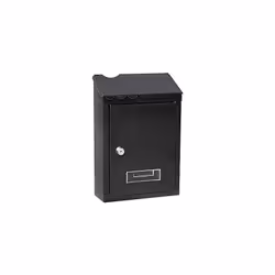 Cassetta postale in acciaio modello standard colore nero misure: 210x60x300mm include 2 chiavi e viti per l'installazione.