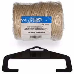 Filo naturale di juta, biodegradabile 3 con bobina 220g/65mts. Composizione: fibra naturale 100% flessibile jute 3 strati non ...