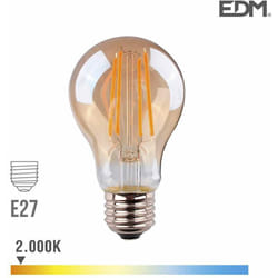 Lampadina led E27 6W Rotonda A45 equivalente a 45W - Bianco Caldo 2000K