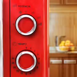 Grunkel MW-20ROJO forno a microonde Rosso Solo microonde Superficie piana 20 L 700 W - Vista aggiuntiva 4