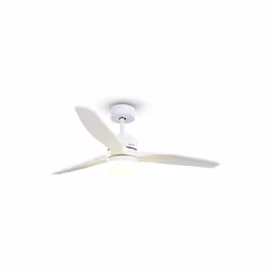 Grunkel - Ventilatore de soffitto con luce LED e pale de plastica - SKYECO - Motore DC. Telecomando a controllo. 6 velocità.  ...