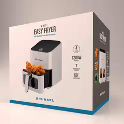 Grunkel WHITEEASYFRYER friggitrice Singolo 4 L Indipendente 1200 W Friggitrice ad aria calda Bianco - Vista aggiuntiva 6
