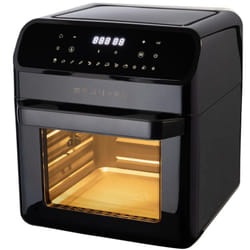 Grunkel - Friggitrice ad aria 12L - Friggitrice ad aria forno fryer nero - 12 programmi. Pannello di controllo digitale multifunzione a colori e