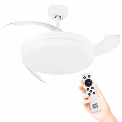 Grunkel SKYWIND-42BL, Ventilatore domestico con pale, Bianco, Soffitto, 240 Giri/min, 106 cm, AC