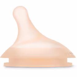 La forma della tettarella del biberon Suavinex Zero Zero Bottle Teat assomiglia a quella del seno materno e quindi viene acce ...