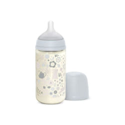Suavinex - Biberon Wonderland Liberty In Vetro Azzurro 240 ml