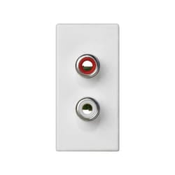 Simon K101B/9 Placca copripresa e copri interruttori Bianco